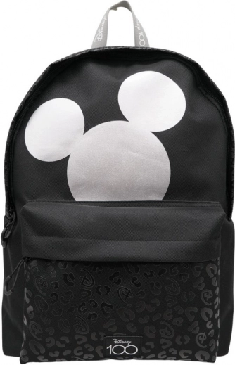 Zaino con motivo di Topolino nero