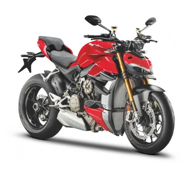 Modello Motocicletta Super Naked V4 con Supporto