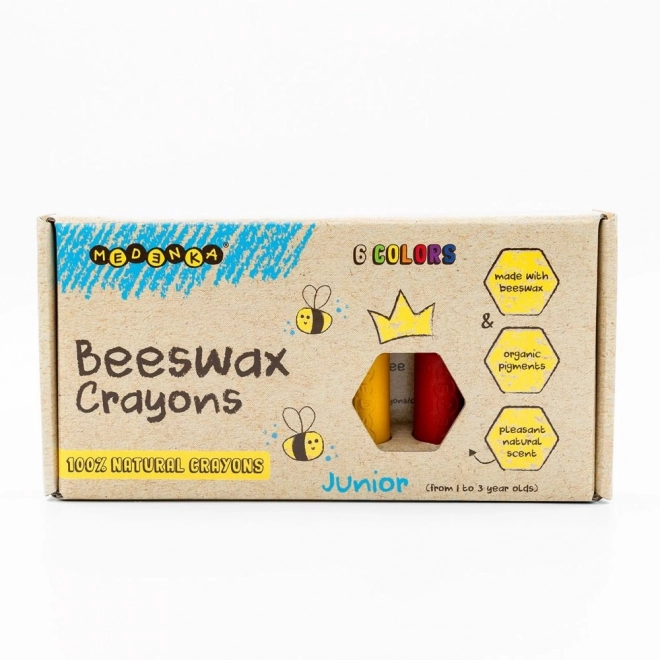 Pastelli a cera ecologici Junior 6 pz