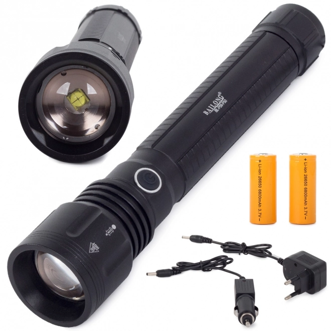 Torcia tattica militare con LED CREE XHP50 Zoom Bailong