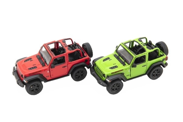 Modellino in metallo Jeep Wrangler 2018 a tetto aperto