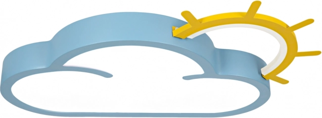 Lampada da soffitto a LED per bambini Chmurka con telecomando blu