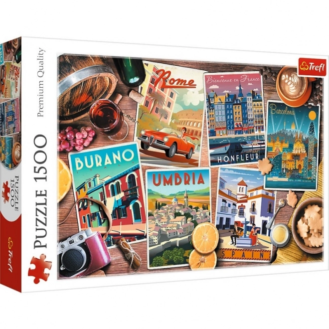 Puzzle Viaggi in Europa 1500 pezzi