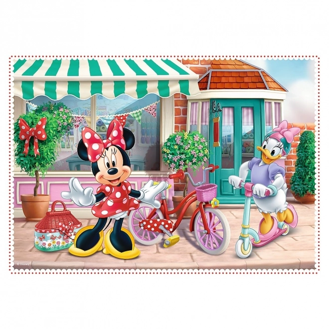 Puzzle 4 in 1 con Minnie e amici