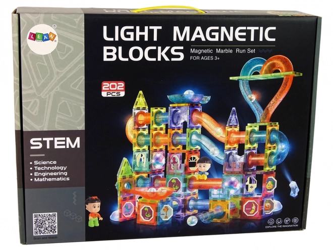 Scivolo Luminoso per Biglie Magnetico