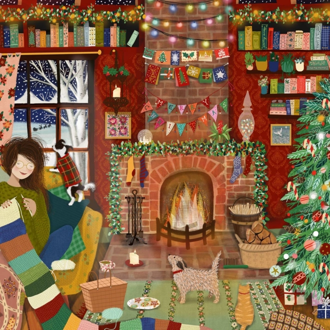 Puzzle famiglia Natale 1000 pezzi