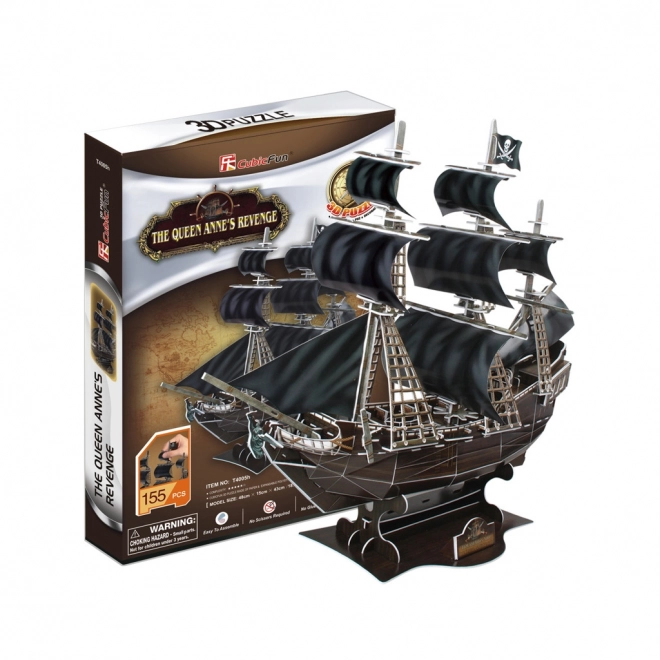 Puzzle 3D nave pirata Vendetta della Regina Anna