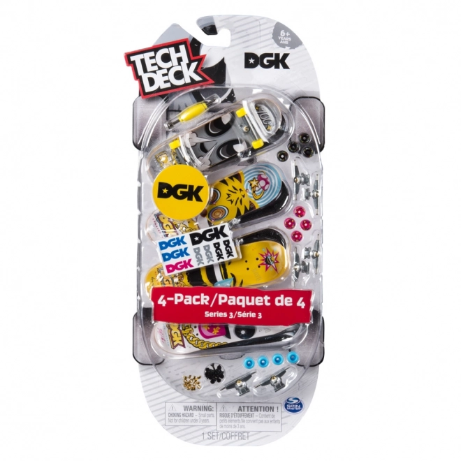 Set fingerboard Tech Deck 4 pezzi assortiti