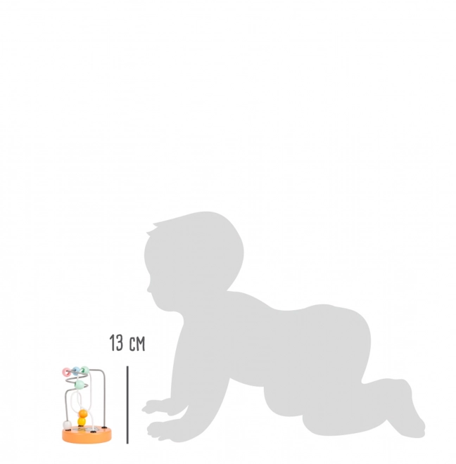 Labirinto motorico con perline Pastello Procione
