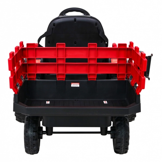 Trattore titanio con rimorchio Rosso