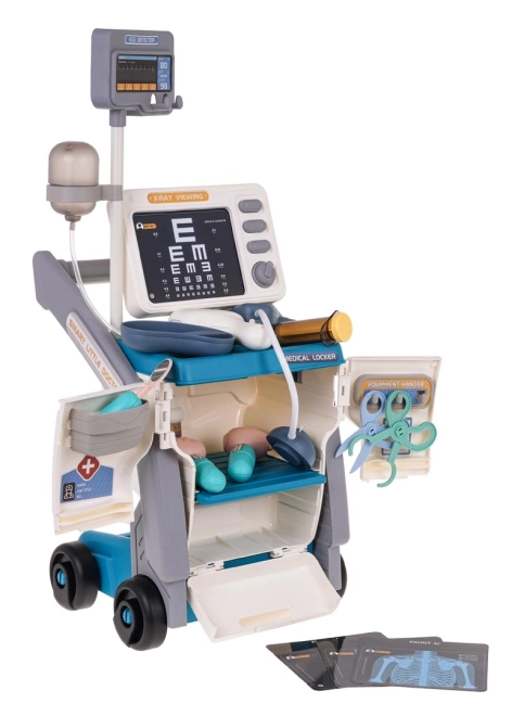 Set medico interattivo con EKG e accessori blu