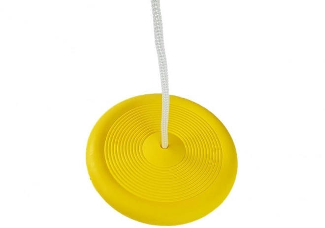 Altalena da giardino per bambini con disco rotondo 423 giallo