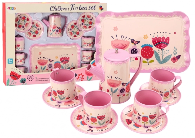 Set da tè e caffè in rosa per bambini