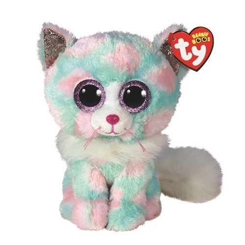 Peluche gatto pastello Opal 15 cm