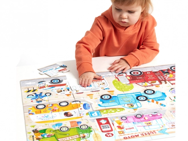 Puzzle 40 pezzi Moto Puzzle Auto