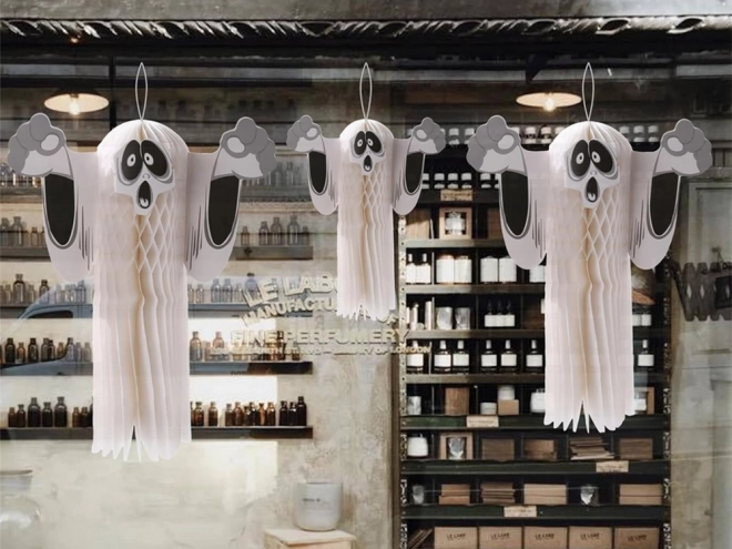 Decorazione di carta fantasma Halloween pieghevole 3D