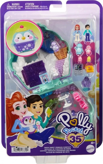 Polly Pocket Casetta Compatta di Ghiaccio con Pinguini