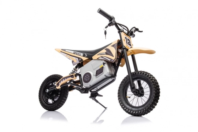 Moto cross elettrico khaki per bambini