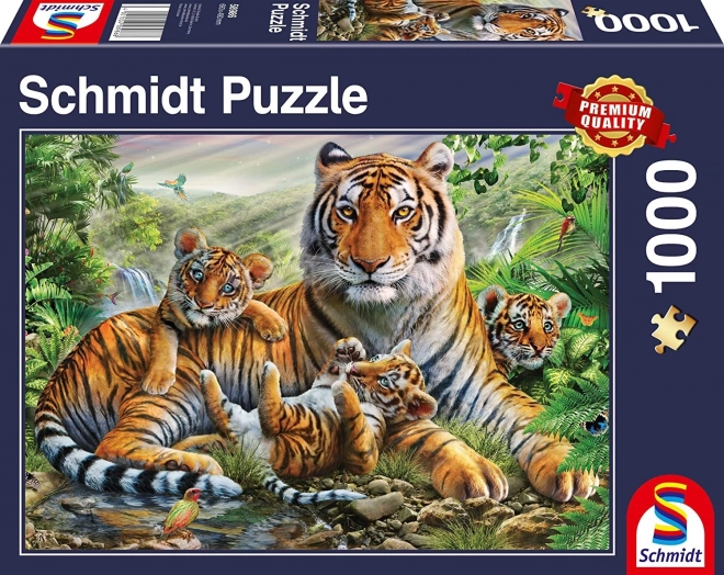 Puzzle Tigre e Cuccioli 1000 Pezzi