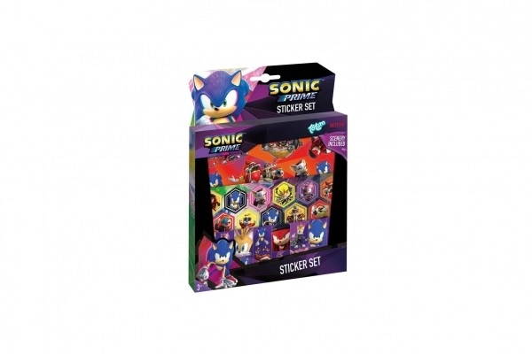 Sonic set regalo con adesivi in scatola 18x24,5x1cm