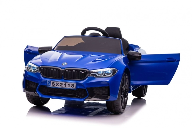 Auto elettrica con batteria BMW M5 Drift blu