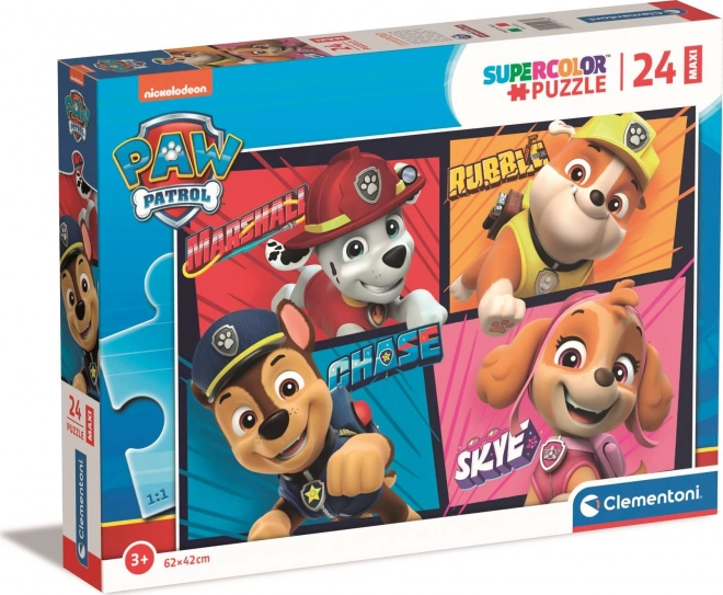 Puzzle 24 pezzi Super Colori Paw Patrol