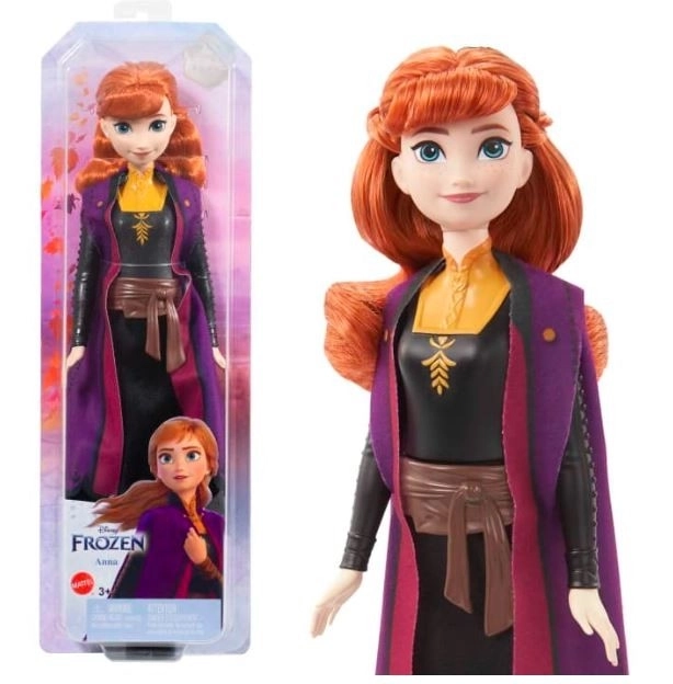 Bambola Frozen Elsa - Disney Il Regno di Ghiaccio 2 – Anna in abito nero-arancione