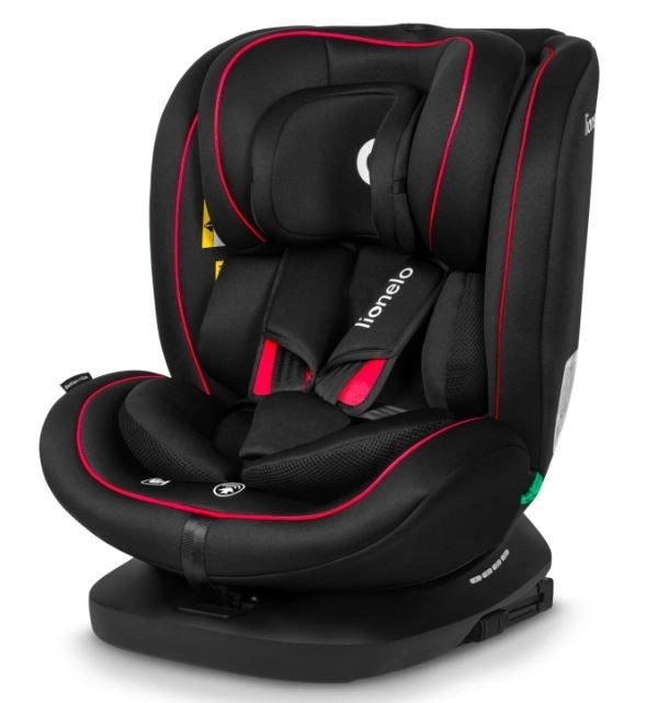 Seggiolino Auto Lionelo Bastiaan i-Size 40-150 cm, Nero Rosso