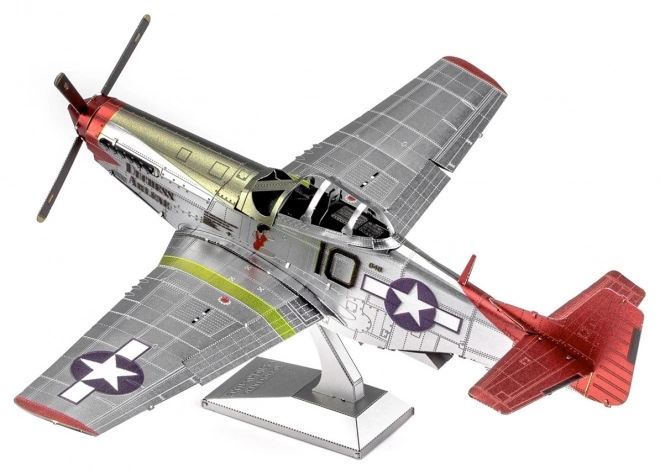 Puzzlè 3D Metal Earth Aerei Tuskegee P-51D Mustang