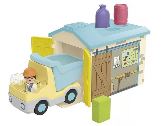 Set con camion Junior con garage e funzione sorter