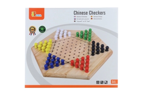 Gioco da Tavolo Cinese Dama in Legno