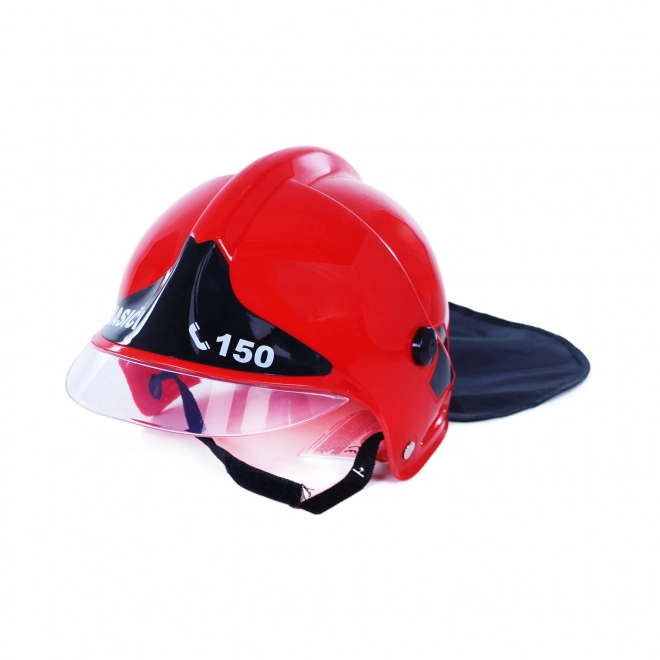 Casco da pompiere per bambini rosso