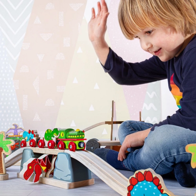 Ponte con T-Rex di Bigjigs Rail