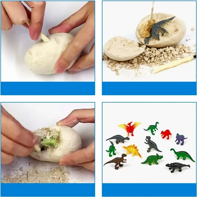 12 sorprese di dinosauri in ogni uovo