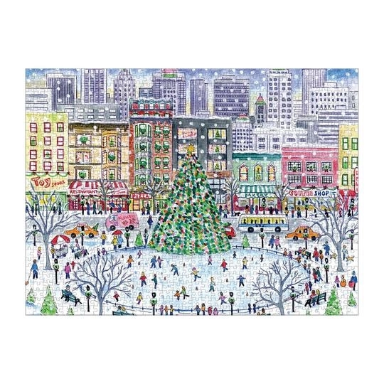 Puzzle Natale in Città di Galison 1000 Pezzi