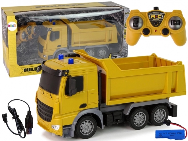 Camion da Cantiere Telecomandato 1:12 Giallo