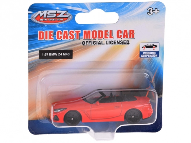 Macchinina in metallo BMW Z4 M40i in scala 1:57 giocattolo