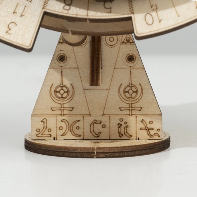 Calendario da Tavolo Meccanico in Legno RoboTime 3D