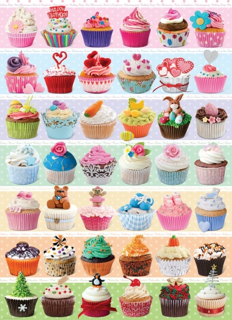 Puzzle Eurographics cupcake party 1000 pezzi