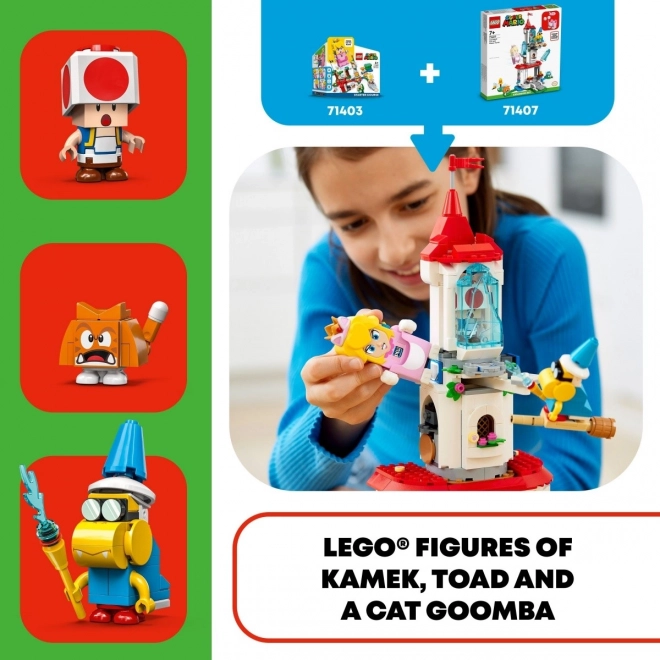 Lego Super Mario - Torre di Ghiaccio di Peach Gatto - Set di Espansione