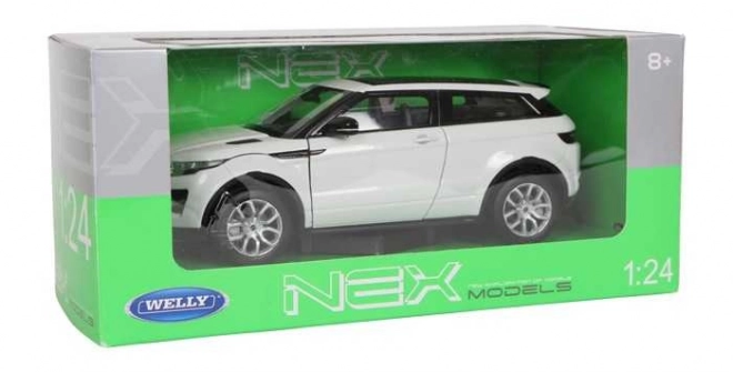 Modello Land Rover Evoque Welly in scala 1:24 bianco