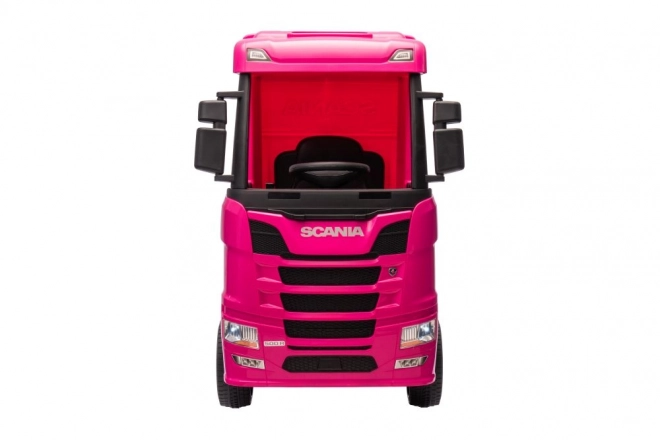 Auto elettrico Scania rosa 4x4