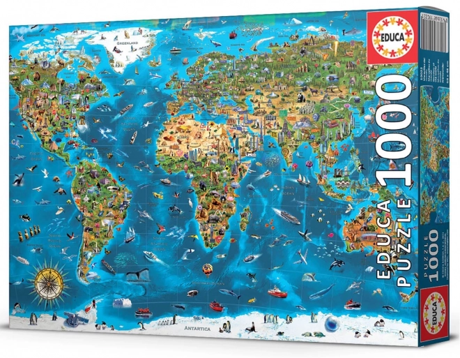 Puzzle Meraviglie del Mondo 1000 Pezzi