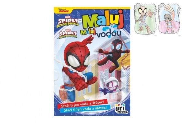 Disegni da colorare con acqua SPIDEY formato A5