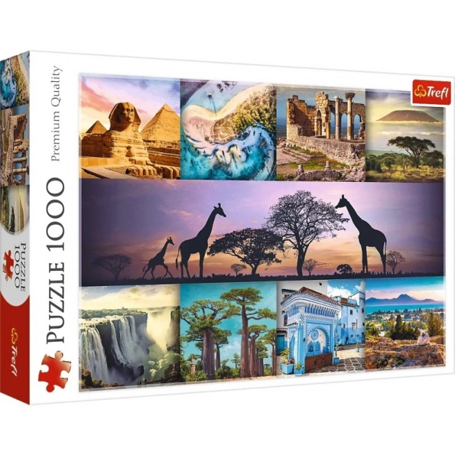 Puzzle 1000 pezzi collage Africa