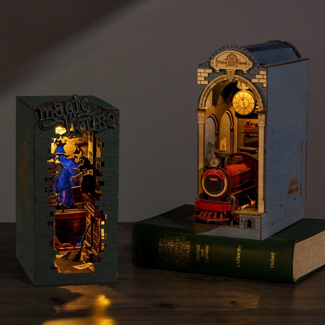 Ferma libri miniatura casa Vicolo magico