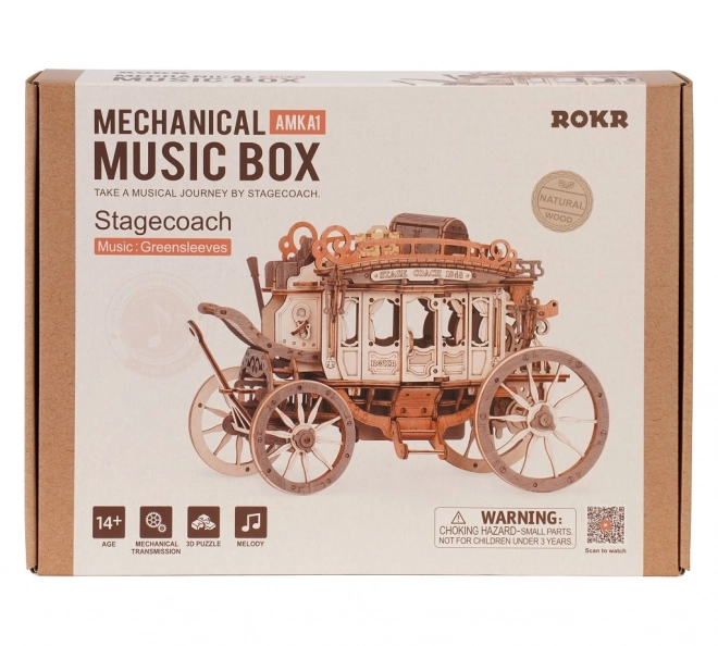 RoboTime Carrozza Musicale 3D in Legno