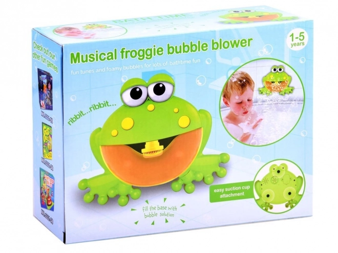 Rana da bagno musicale con bolle per bambini 18m+