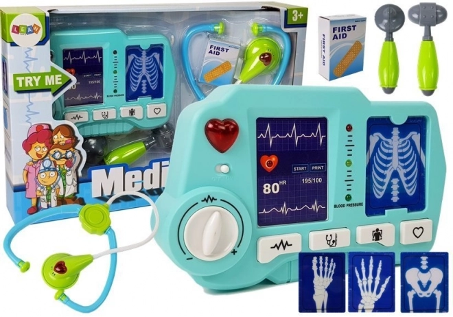 Set medico per bambini con accessori e apparecchiature RTG