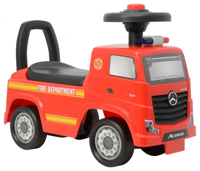 Macchina a spinta per bambini rosso MERCEDES ACTROS Polizia